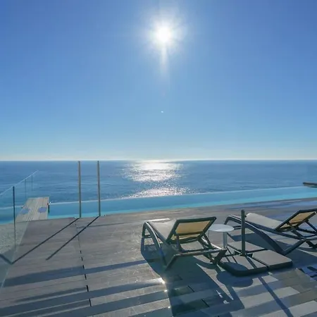 公寓 Lloret Oceanfront Lux Experience - Vista Mar & Air Con 滨海略雷特